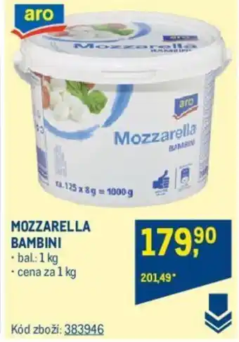 Makro MOZZARELLA BAMBINI nabídka