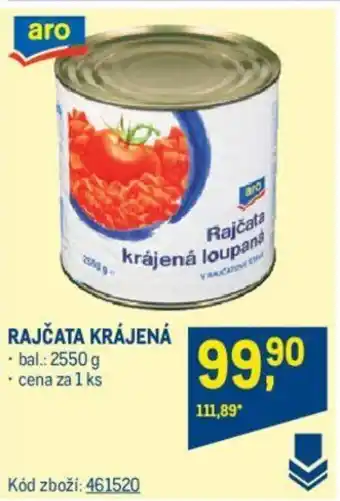 Makro RAJČATA KRÁJENÁ nabídka