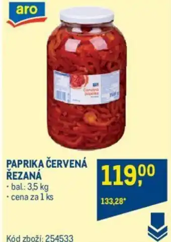 Makro PAPRIKA ČERVENÁ ŘEZANÁ nabídka
