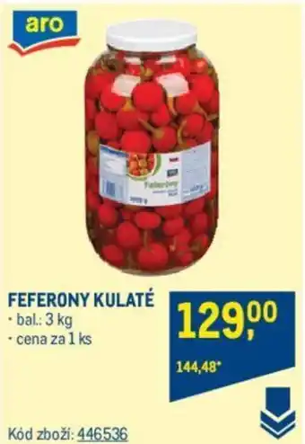 Makro FEFERONY KULATÉ nabídka