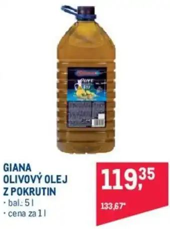 Makro GIANA OLIVOVÝ OLEJ Z POKRUTIN nabídka