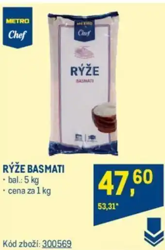 Makro RÝŽE BASMATI nabídka