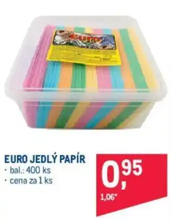 Makro EURO JEDLÝ PAPÍR nabídka