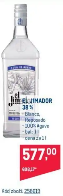 Makro EL JIMADOR 38% nabídka