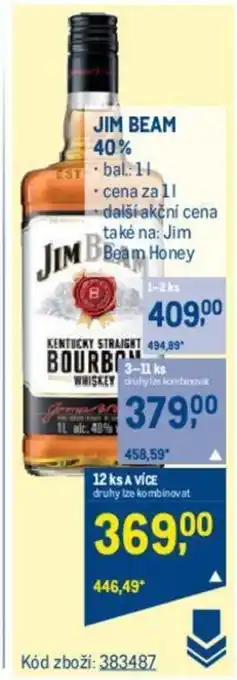 Makro JIM BEAM 40% nabídka