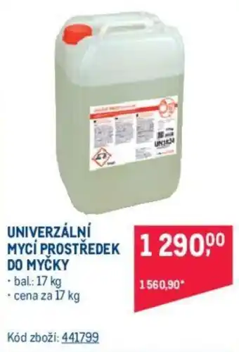 Makro UNIVERZÁLNÍ MYCÍ PROSTŘEDEK DO MYČKY nabídka
