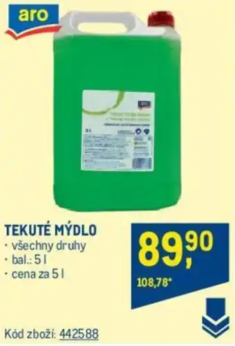 Makro TEKUTÉ MYDLO nabídka