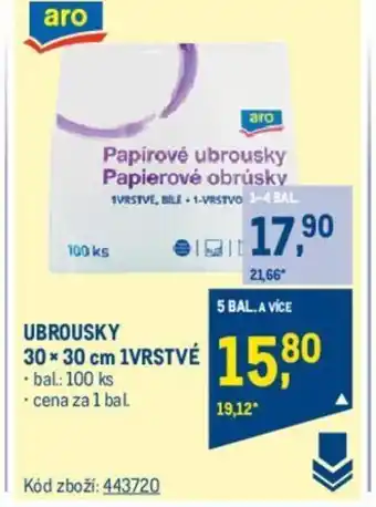 Makro UBROUSKY 30 x 30 cm 1VRSTVÉ nabídka