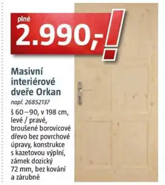 Bauhaus Masivní interiérové dveře Orkan nabídka