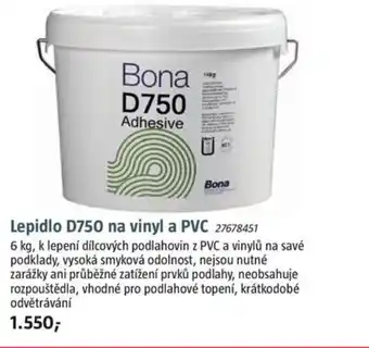 Bauhaus Lepidlo D750 na vinyl a PVC nabídka