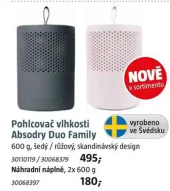 Pohlcovač vlhkosti Absodry Duo Family