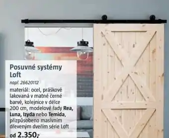 Posuvné systémy Loft
