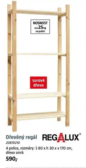 Bauhaus Dřevěný regál nabídka