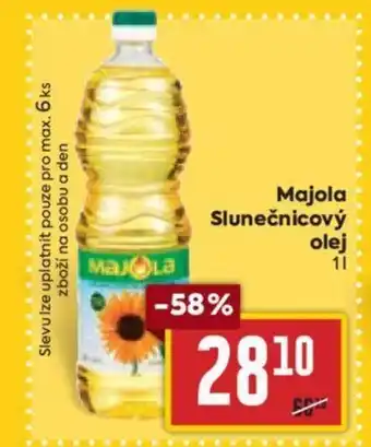 Billa Majola Slunečnicový olej nabídka