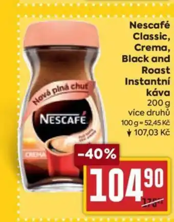 Billa Nescafé Classic, Crema, Black and Roast Instantní κάνα nabídka
