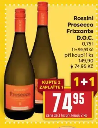 Billa Rossini Prosecco Frizzante D.O.C. nabídka
