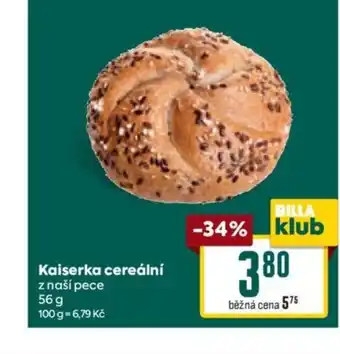 Billa Kaiserka cereální nabídka