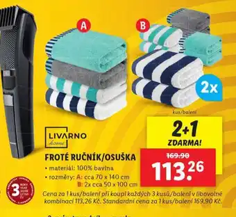 Lidl Froté ručník nabídka