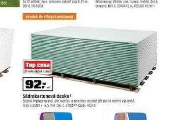 OBI Sádrokartonová deska nabídka