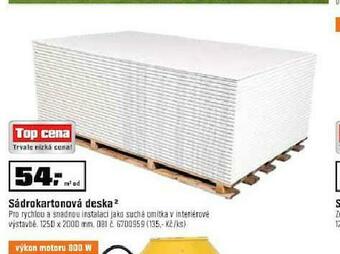 OBI Sádrokartonová deska nabídka