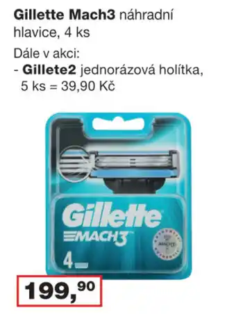 Ráj drogerie Gillette Mach3 nabídka