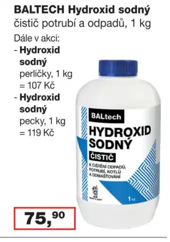 Ráj drogerie BALTECH Hydroxid sodný nabídka