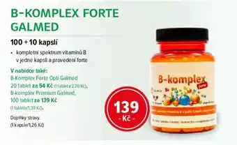 mojelekarna.cz B-KOMPLEX FORTE GALMED nabídka