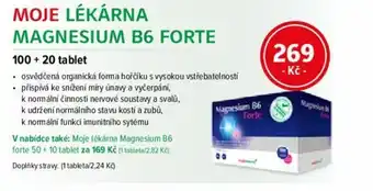 mojelekarna.cz MOJE LÉKÁRNA MAGNESIUM B6 FORTE nabídka
