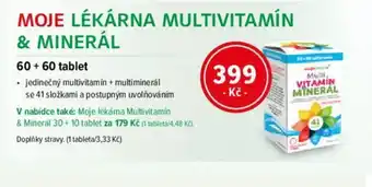 mojelekarna.cz MOJE LÉKÁRNA MULTIVITAMÍN & MINERÁL nabídka