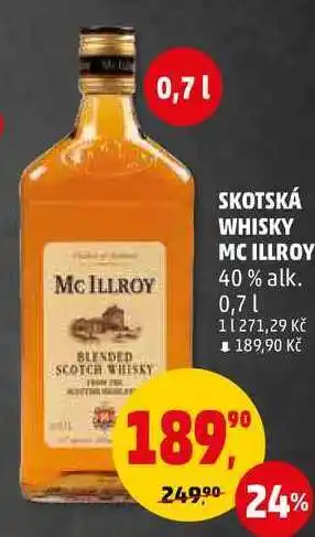 Penny Market Skotská whisky mc illroy 40% alk., 0,7 l nabídka