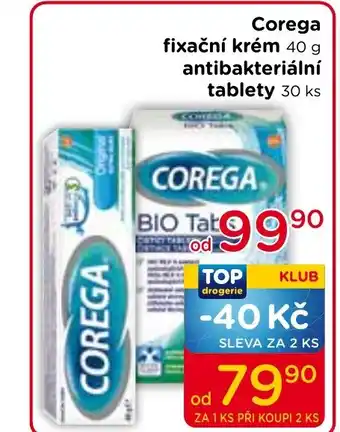 TOP drogerie Corega fixační krém nabídka