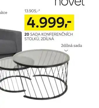 XXXLutz SADA KONFERENČNÍCH STOLKŮ, 2DÍLNÁ nabídka