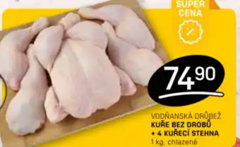 Flop VODŇANSKÁ DRŮBEŽ KUŘE BEZ DROBŮ + 4 KUŘECÍ STEHNA nabídka