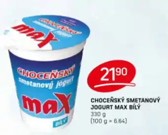 Flop CHOCEŇSKÝ SMETANOVÝ JOGURT MAX BÍLÝ nabídka