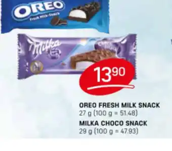 Flop OREO FRESH MILK SNACK nabídka