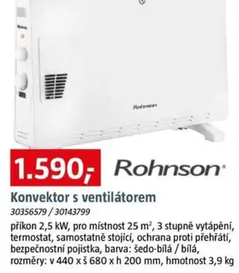 Bauhaus Konvektor s ventilátorem nabídka