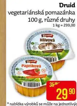 Teta Druid vegetariánská pomazánka 100 g, různé druhy nabídka