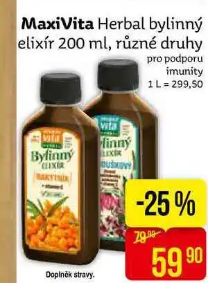 Teta Maxivita herbal bylinný elixír 200 ml nabídka