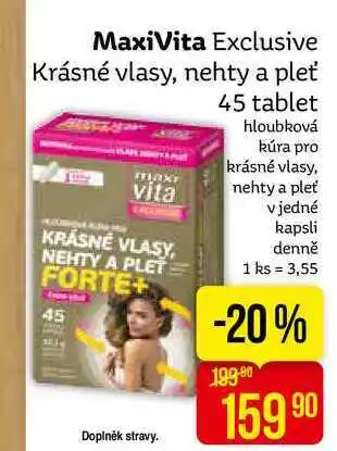 Teta Maxivita exclusive krásné vlasy, nehty a pleť 45 tablet nabídka