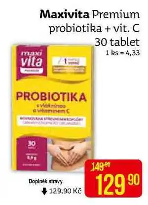 Teta Maxivita premium probiotika + vit. c 30 tablet nabídka