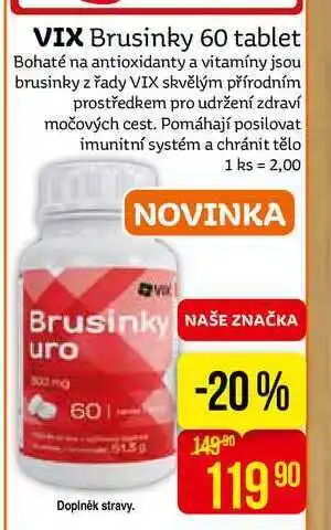 Teta Vix brusinky 60 tablet nabídka