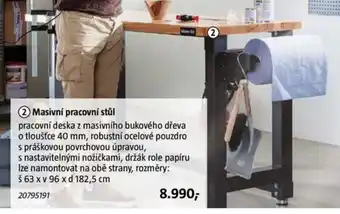 Bauhaus Masivní pracovní stůl nabídka