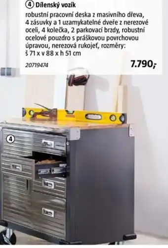 Bauhaus Dílenský vozík nabídka