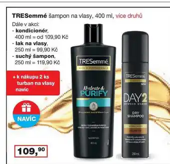 Ráj drogerie Tresemmé šampon na vlasy, 400 ml nabídka