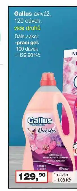 Ráj drogerie Gallus aviváž, 120 dávek nabídka