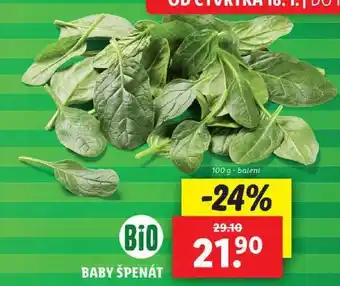 Baby špenát, 100 g