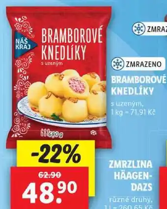 Lidl Bramborové knedlíky, 680 g nabídka