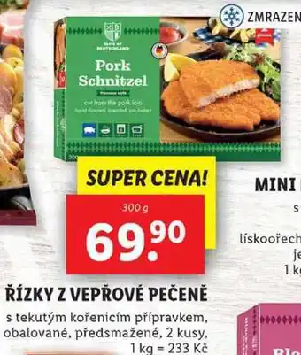 Lidl Řízky z vepřové pečeně, 300 g nabídka