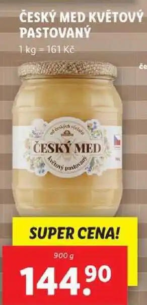 Lidl Český med květový pastovaný, 900 g nabídka