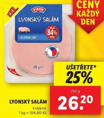 Lidl Lyonský salám, 250 g nabídka